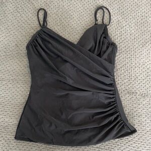 Magicsuit Black Tankini Top Size 16DD